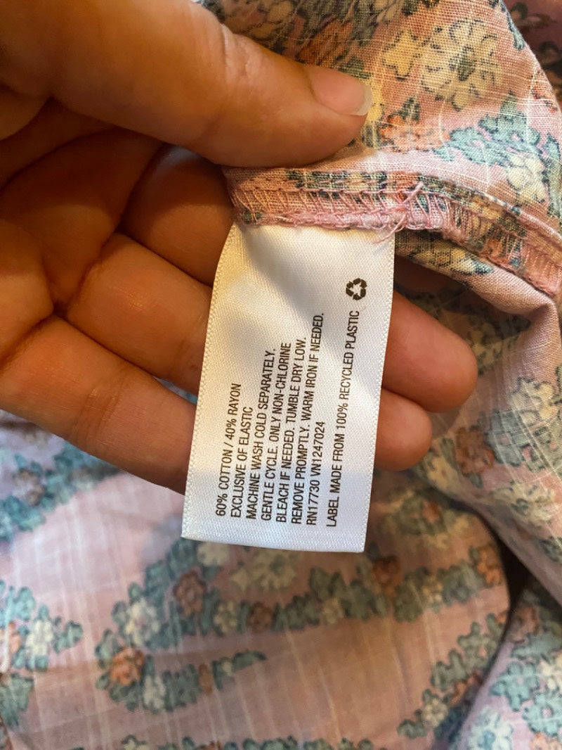 geometric print sundress pink