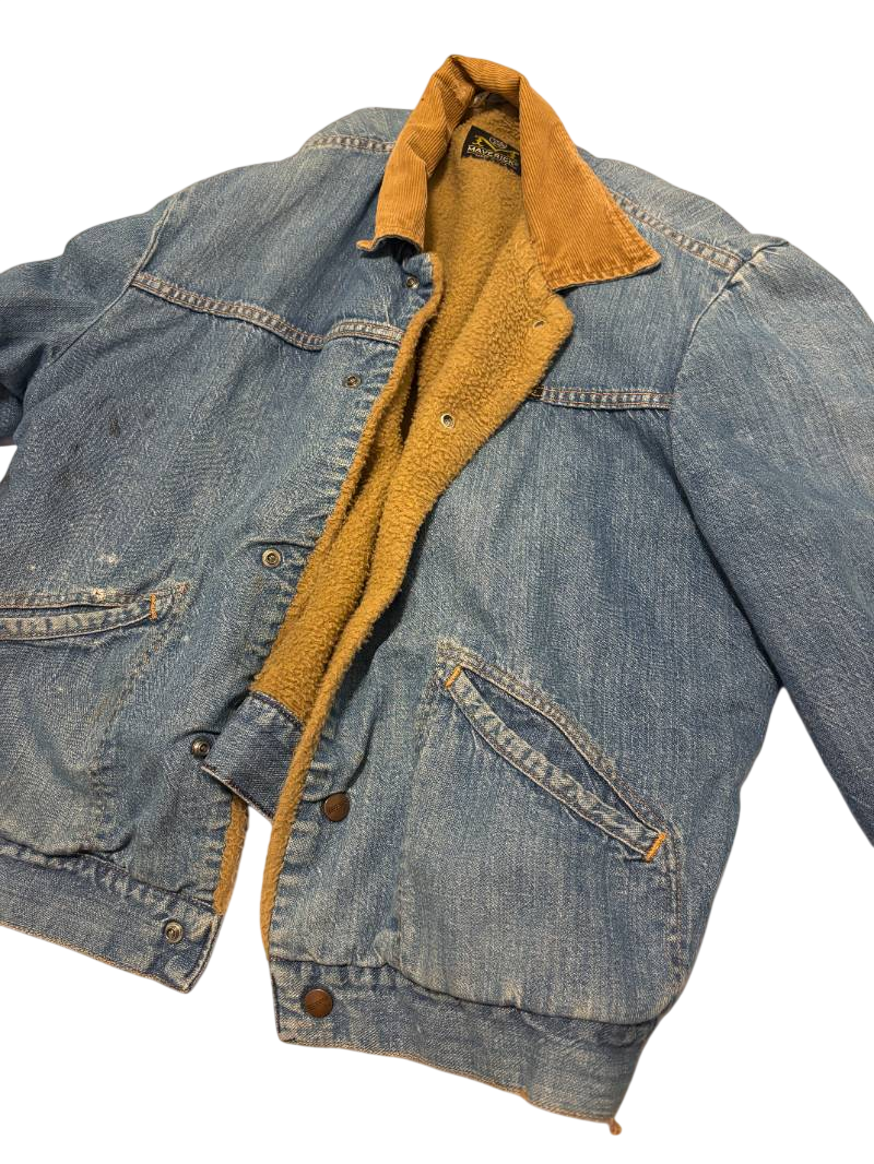 sherpa lined denim trucker jacket