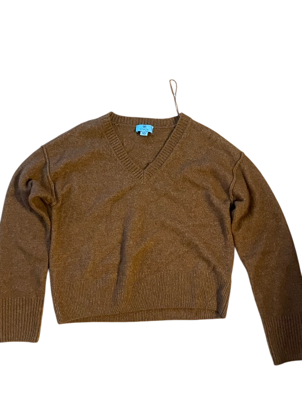 super soft brown v-neck sweater