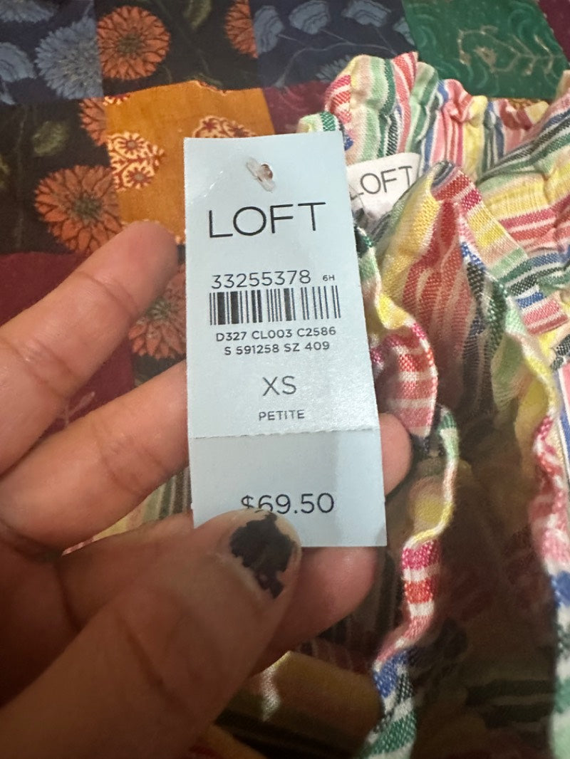 cute multicolor striped wide-leg pants