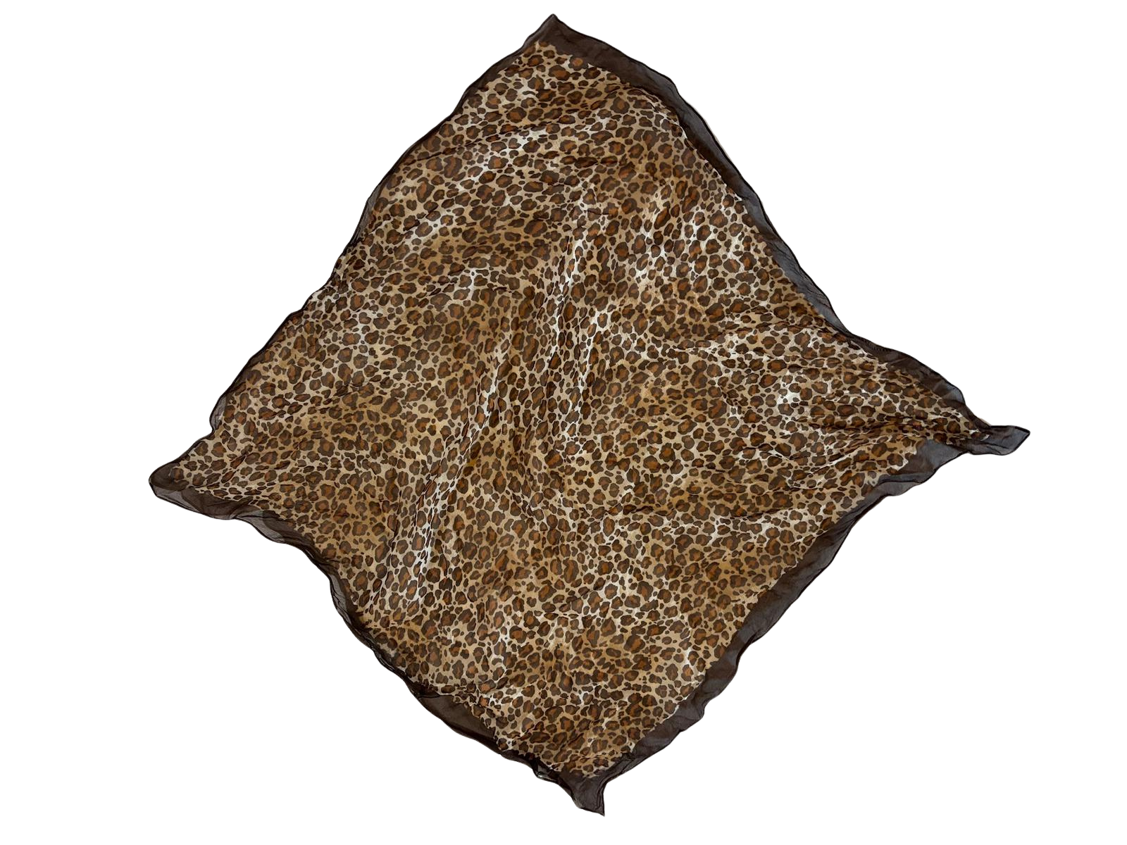 leopard print square scarf for an air of mystery