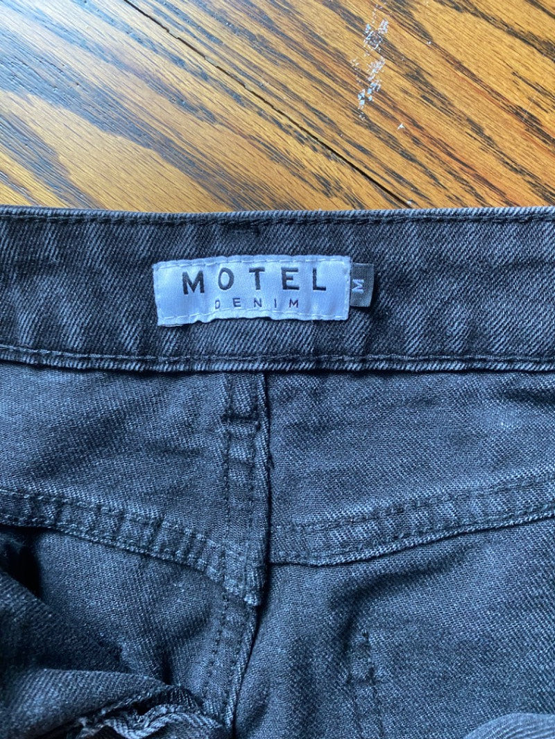 straight leg black jeans