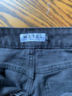 straight leg black jeans