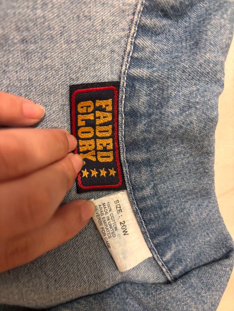 blue denim vest 100% cotton