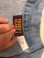 blue denim vest 100% cotton