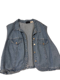 blue denim vest 100% cotton