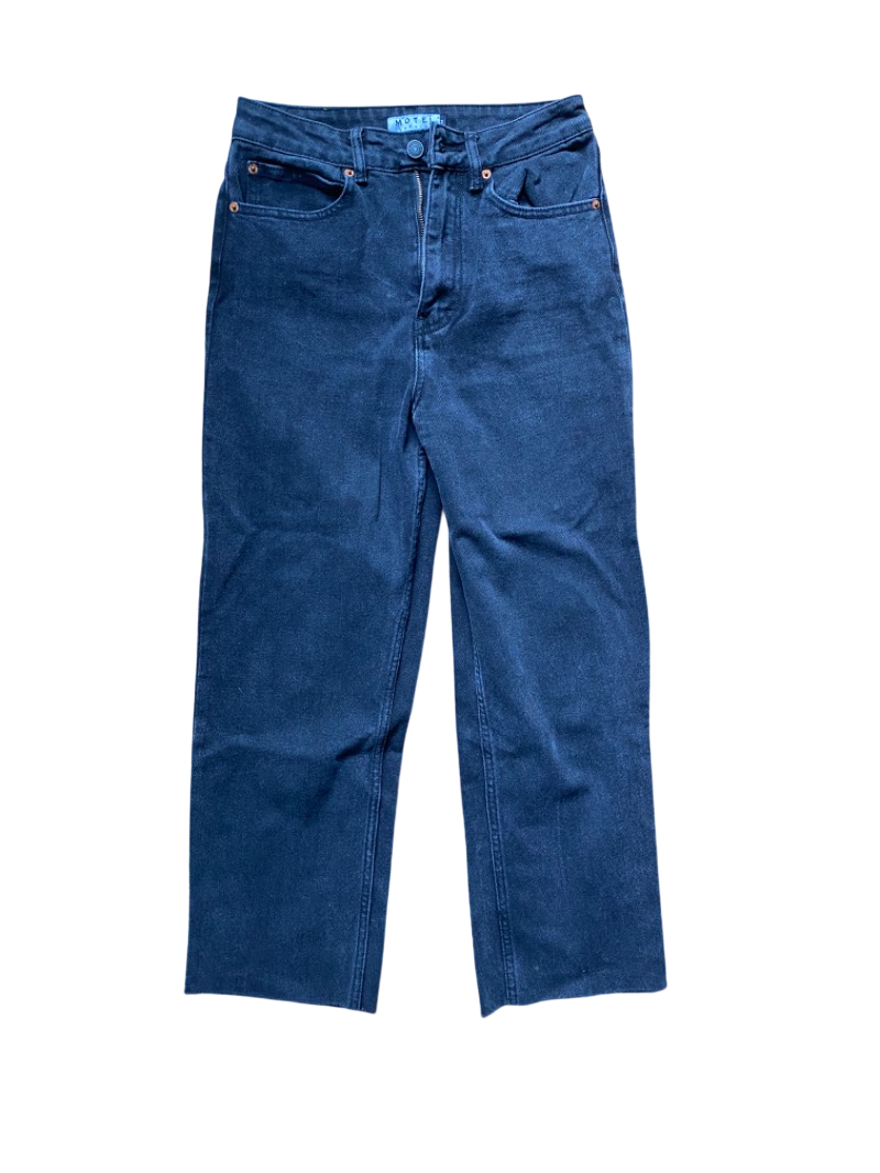 straight leg black jeans