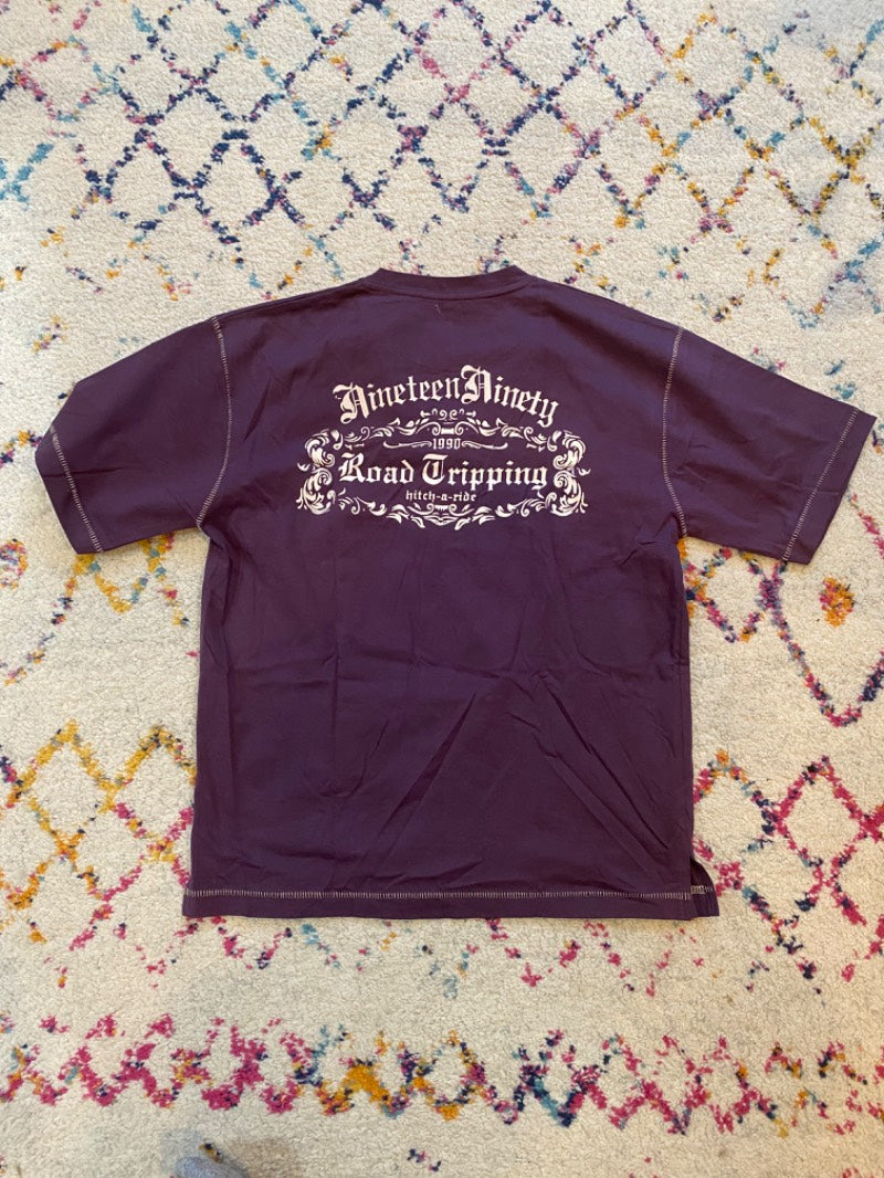 printed henley shirt