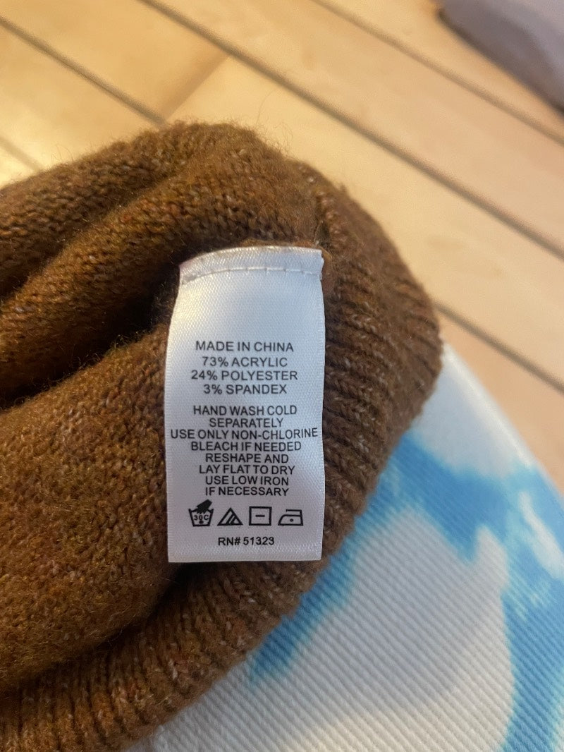 super soft brown v-neck sweater