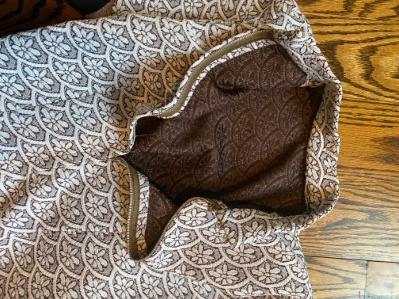 patterned textured short sleeve vintage dress