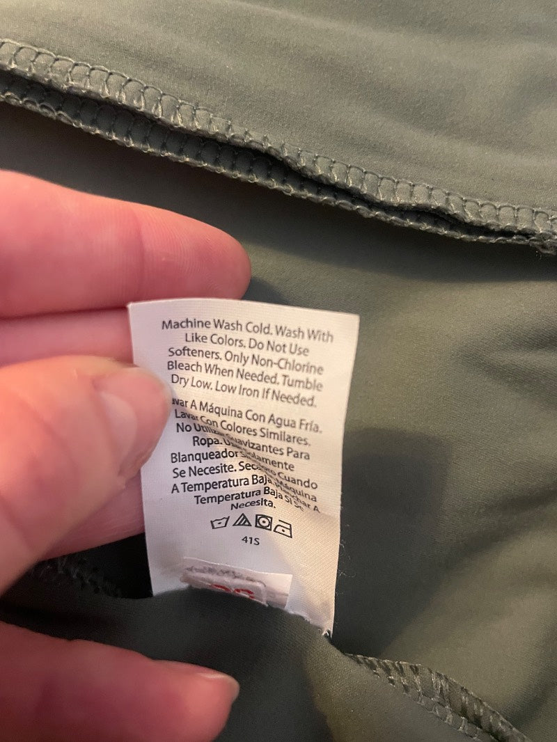 zippered lightweight green jacket