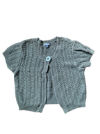 crochet knit buttoned cardigan buttoned