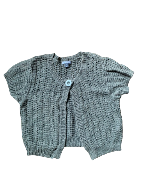 crochet knit buttoned cardigan buttoned