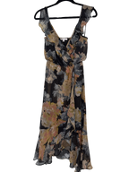 floral ruffled dress