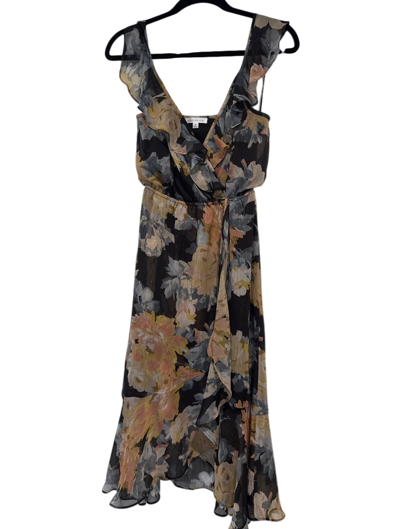 floral ruffled dress