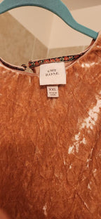 crushed velvet sleeveless top