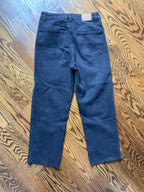 straight leg black jeans