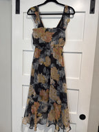 floral ruffled dress