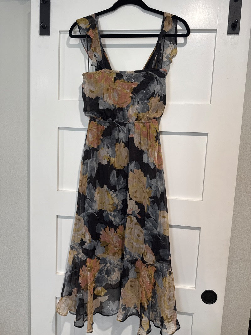 floral ruffled dress
