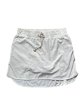 drawstring ivory tennis skirt