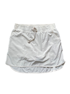 drawstring ivory tennis skirt