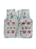 embellished floral vest multicolor