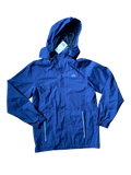 waterproof hooded navy jacket