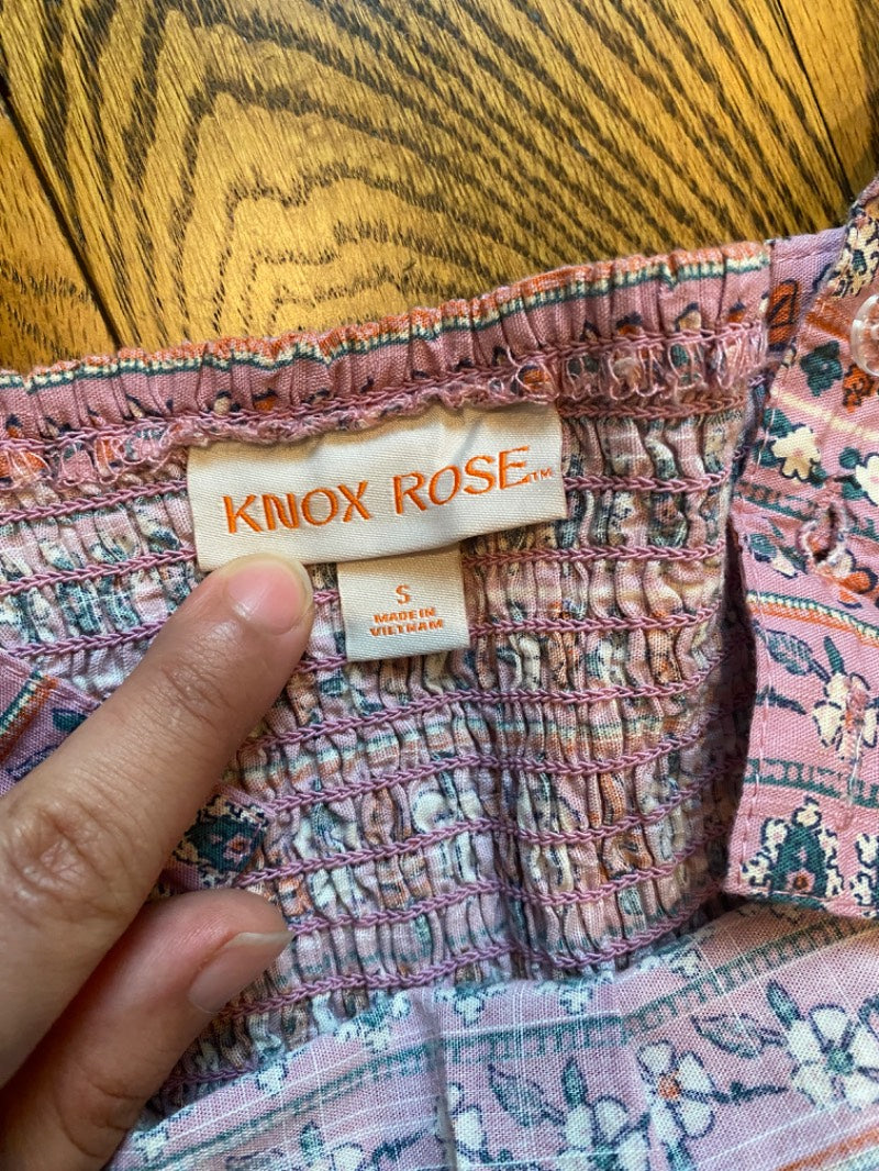 geometric print sundress pink