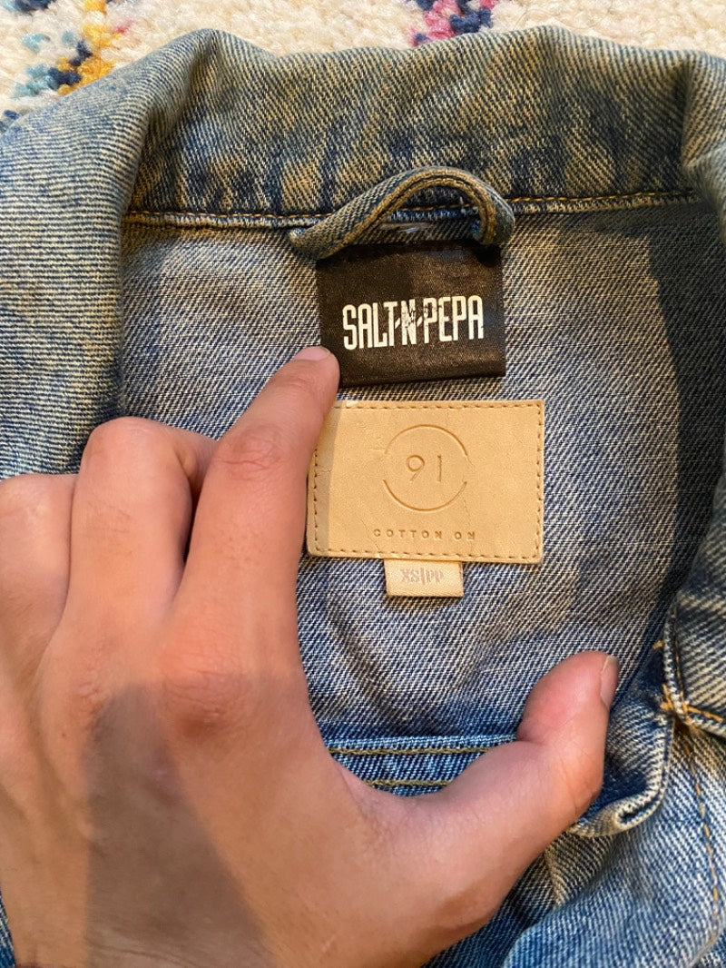 vintage denim jacket blue