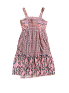 geometric print sundress pink