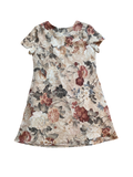 vintage floral print short sleeve dress