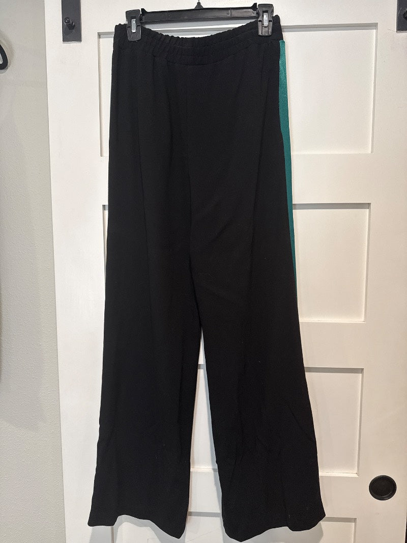 maje colorblock wide-leg pants