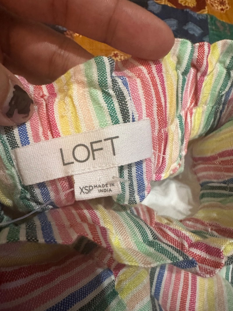 cute multicolor striped wide-leg pants