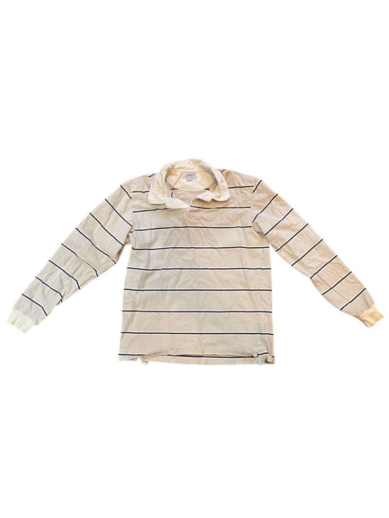 striped long sleeve rugby shirt
