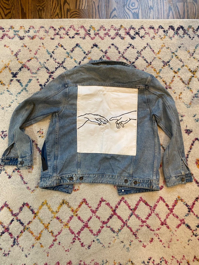 vintage denim jacket blue