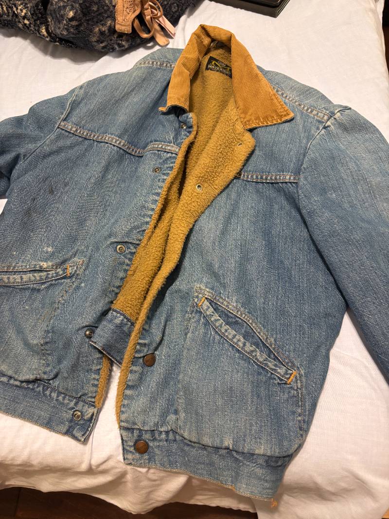 sherpa lined denim trucker jacket