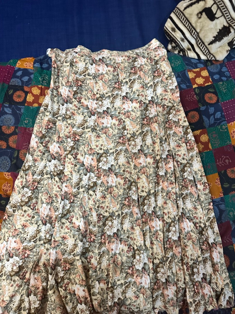 floral midi skirt with tags
