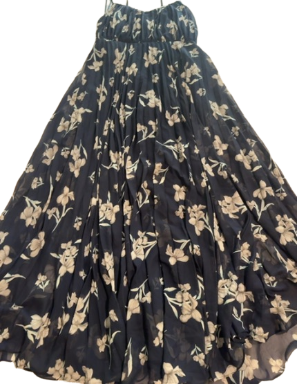 navy floral maxi dress
