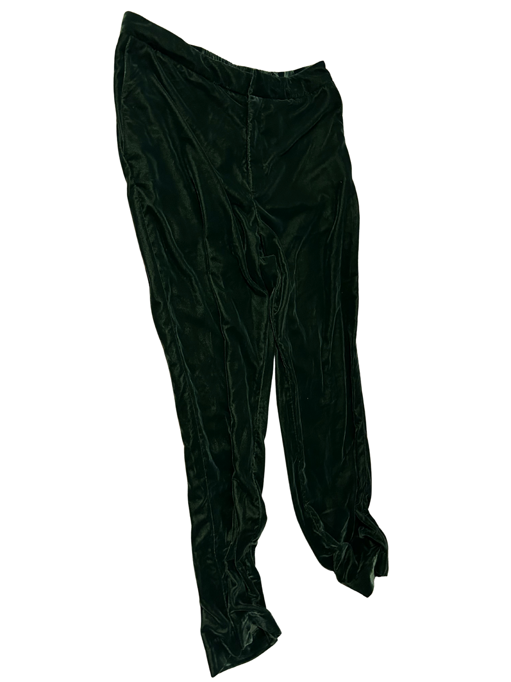 green velvet plus size pants