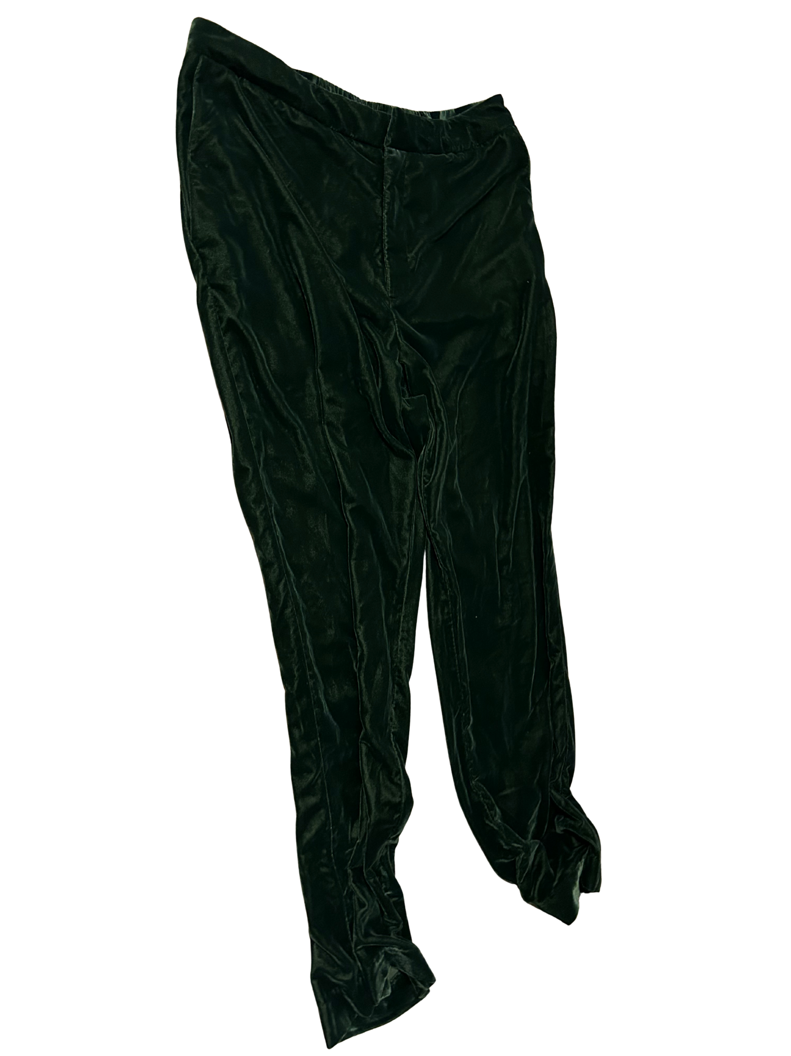 green velvet plus size pants