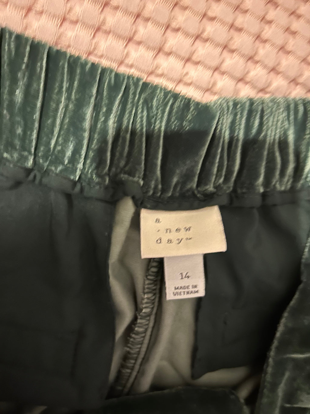 green velvet plus size pants