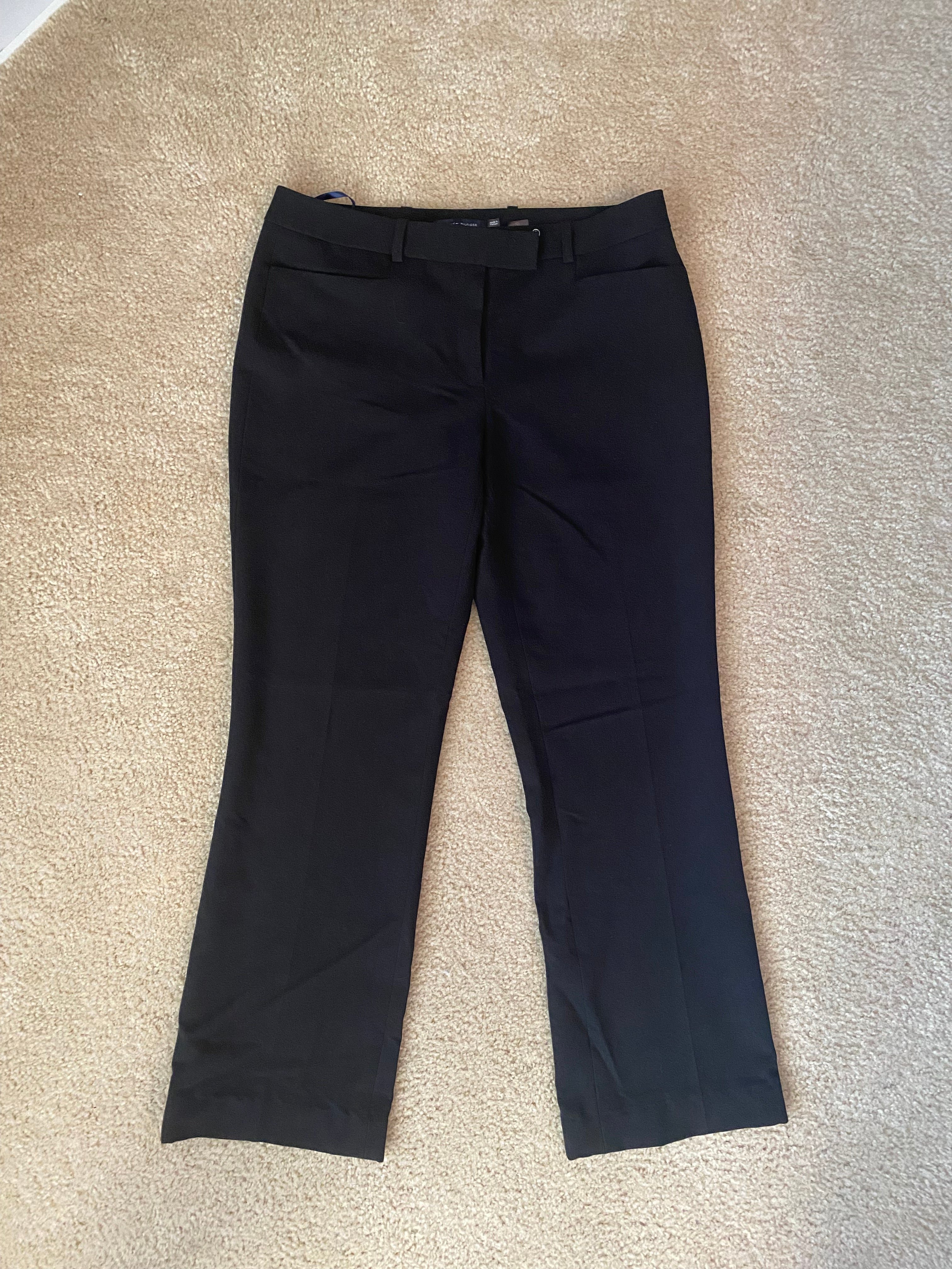 tommy hilfiger black dress pants