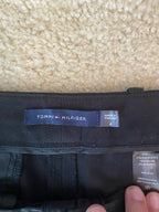 tommy hilfiger black dress pants