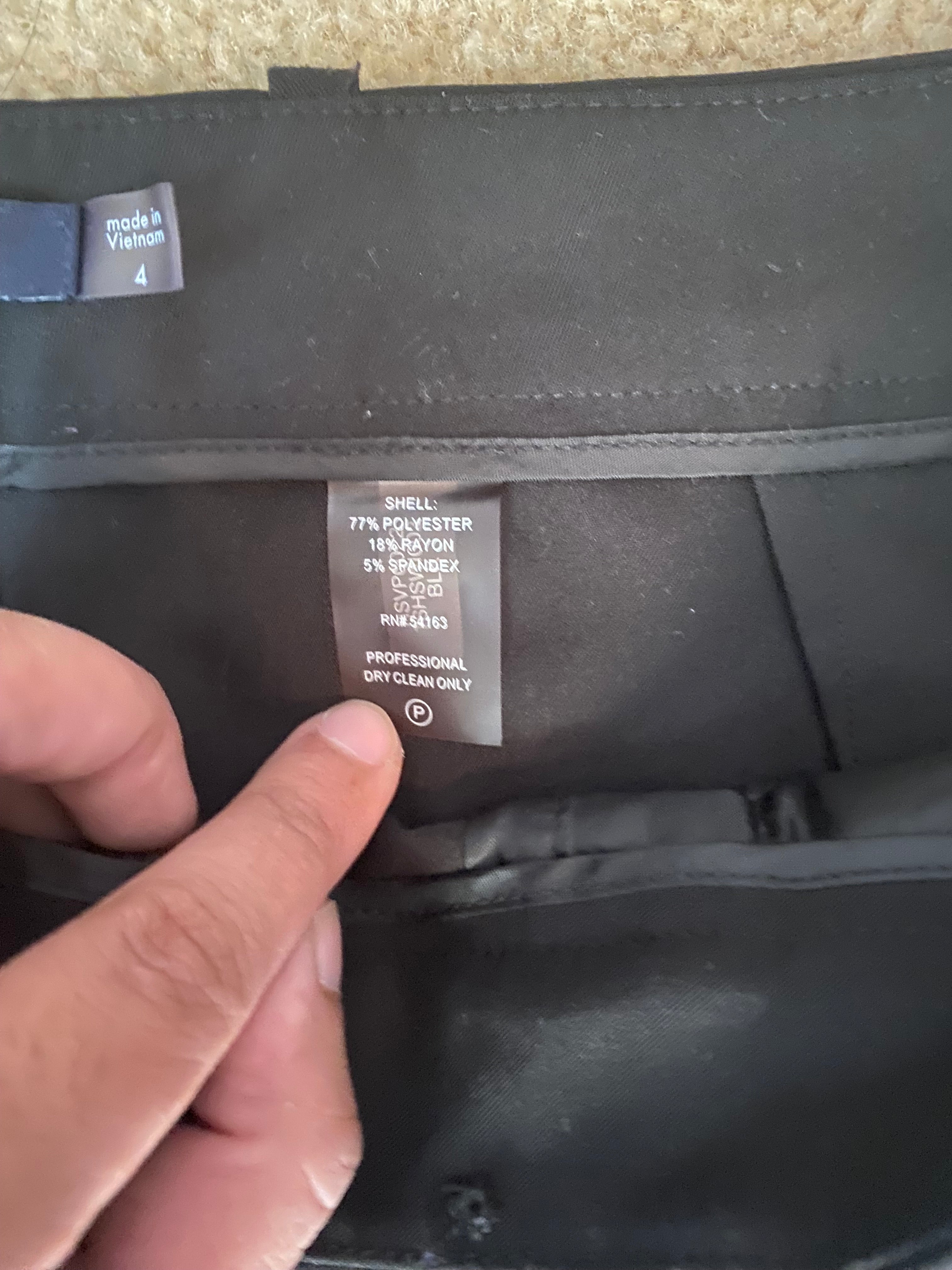 tommy hilfiger black dress pants