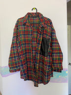 rainbow houndstooth jacket great for personality hires