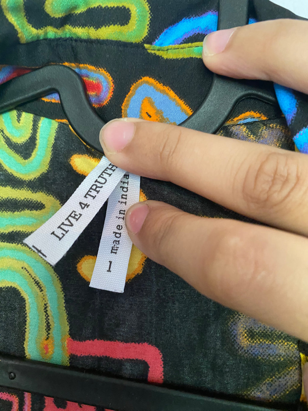 colorful funky printed shirt dress