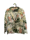 tropical palm print blazer