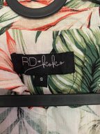 tropical palm print blazer