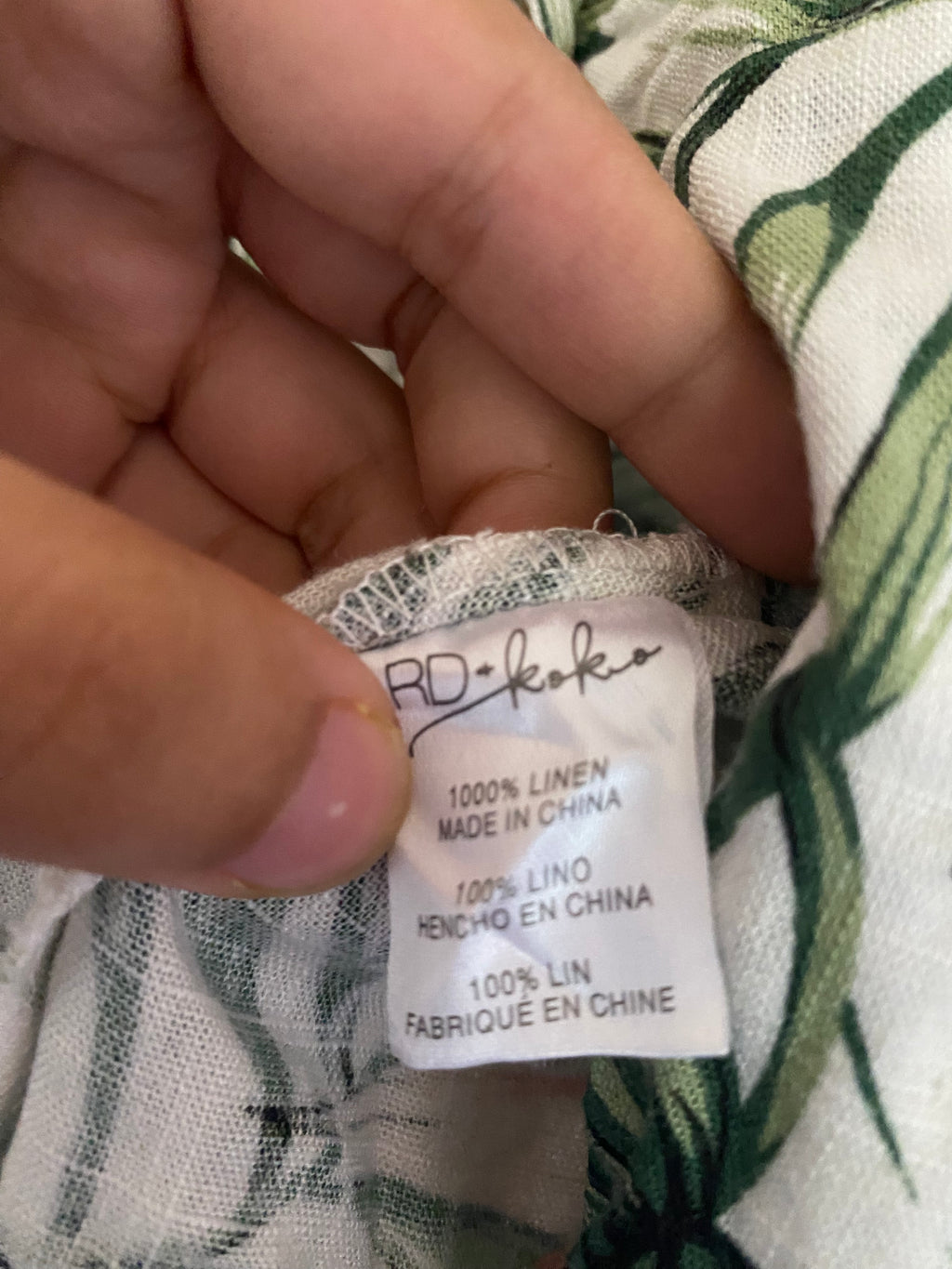 tropical palm print blazer