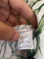 tropical palm print blazer